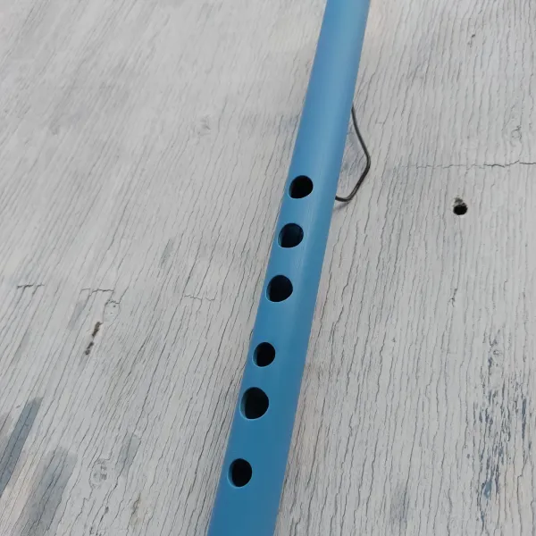 Quena de PVC de dos capas en su secado